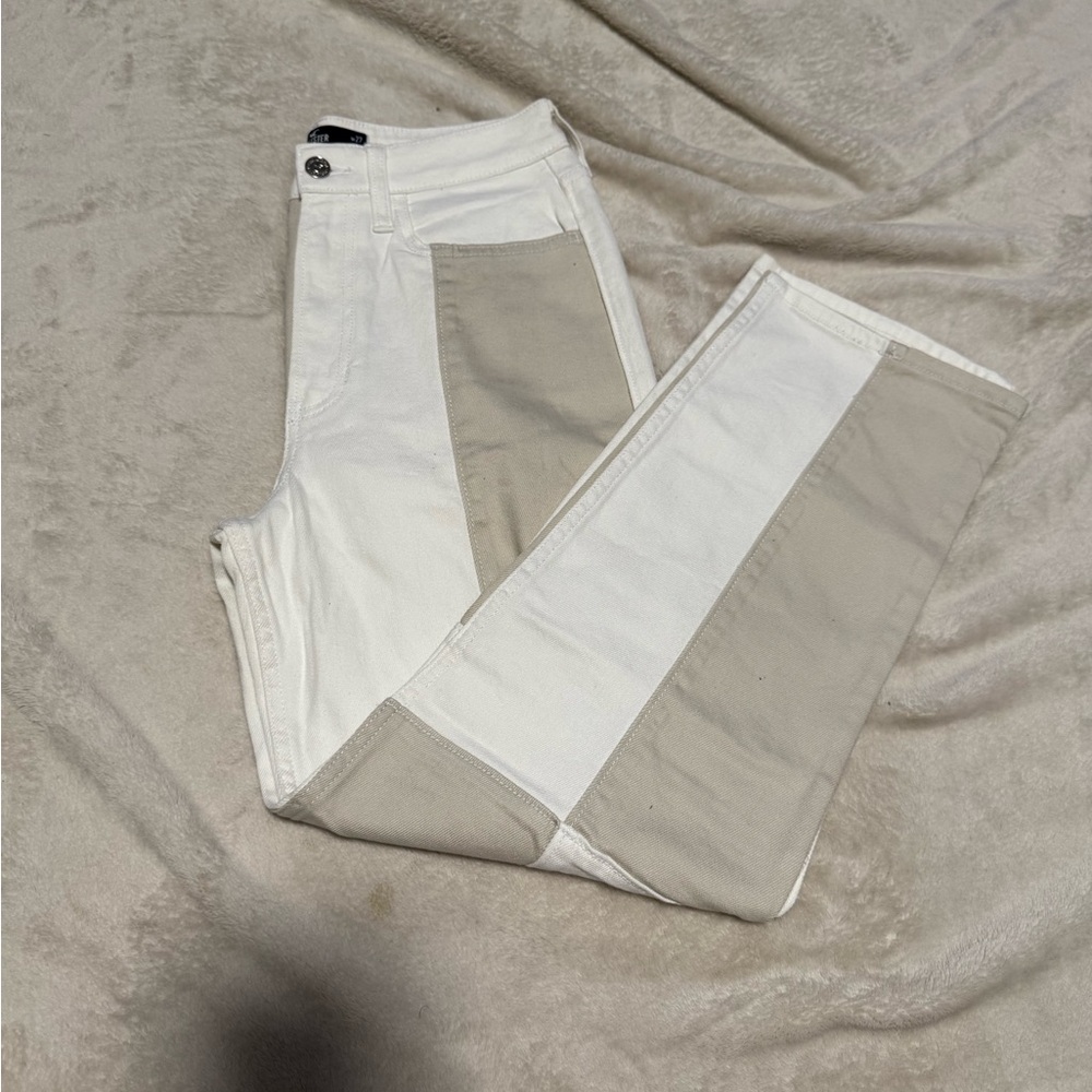 Hollister Color-blocked vintage straight jeans